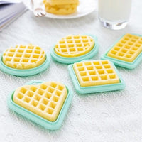 5 Pcs Food Grade Silicone Waffle Moulds