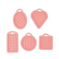 5 Pcs Food Grade Silicone Waffle Moulds