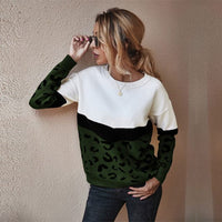 Leopard Print Knitted Sweater - east2cart.uk