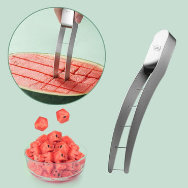 Watermelon Cutting Artifact 304 Stainless Steel Watermelon Slicer Cutter Knife Kitchen Gadgets Cutting Fancy Creative Fruit Tool - east2cart.uk