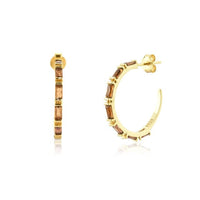 Sterling Silver Gold 19mm Big Hoops Earring - east2cart.uk