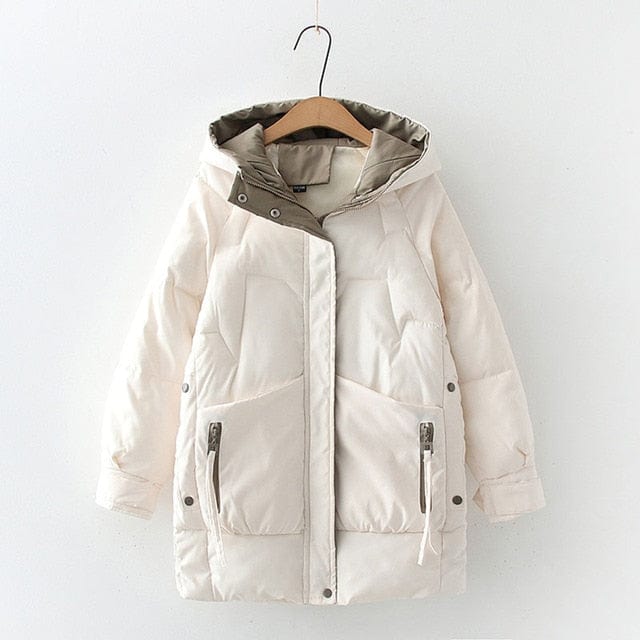 Winter Thick Hooded Down Jacket