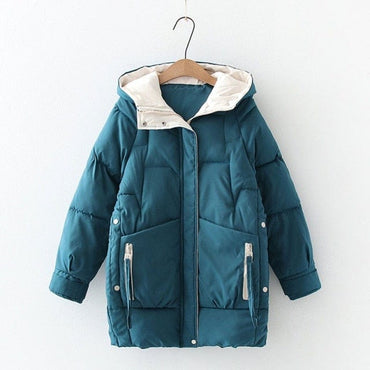 Winter Thick Hooded Down Jacket