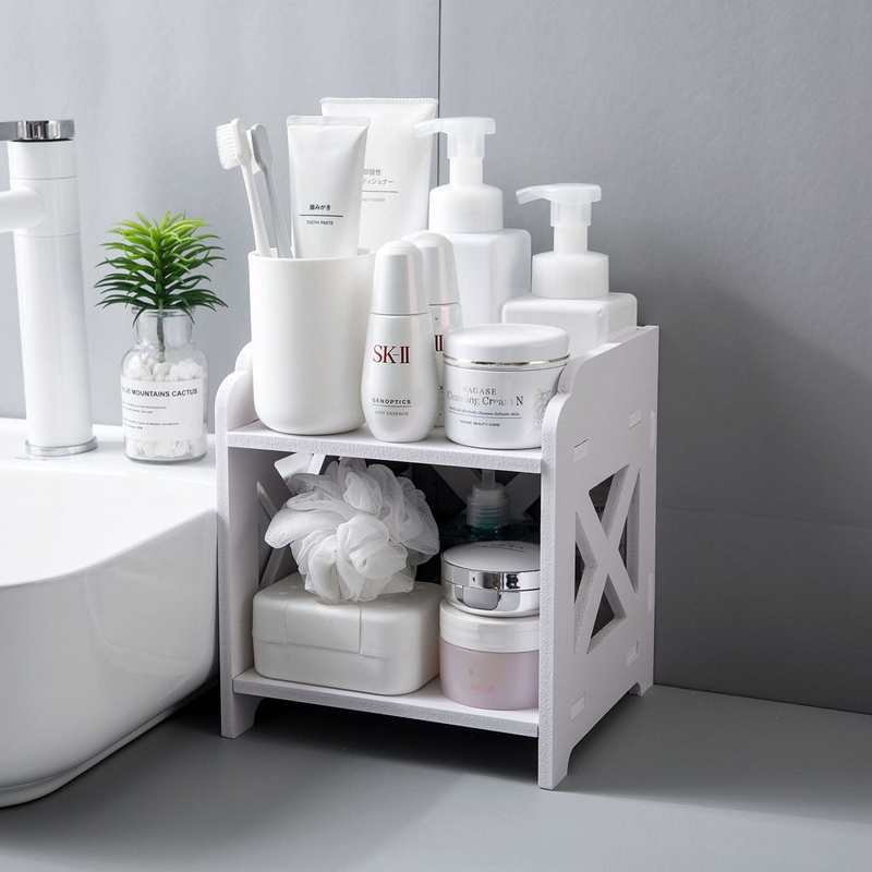 Bathroom Makeup Organizer Table