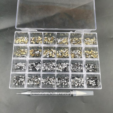 480pcs Glitter Mixed Nail Art Decorations - east2cart.uk