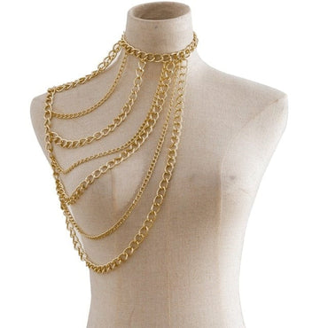 Women's Shoulder Chain Necklace Jewellery - east2cart.uk