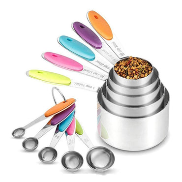 5PCS/10 Pieces Stainless Steel Measuring Spoon Set