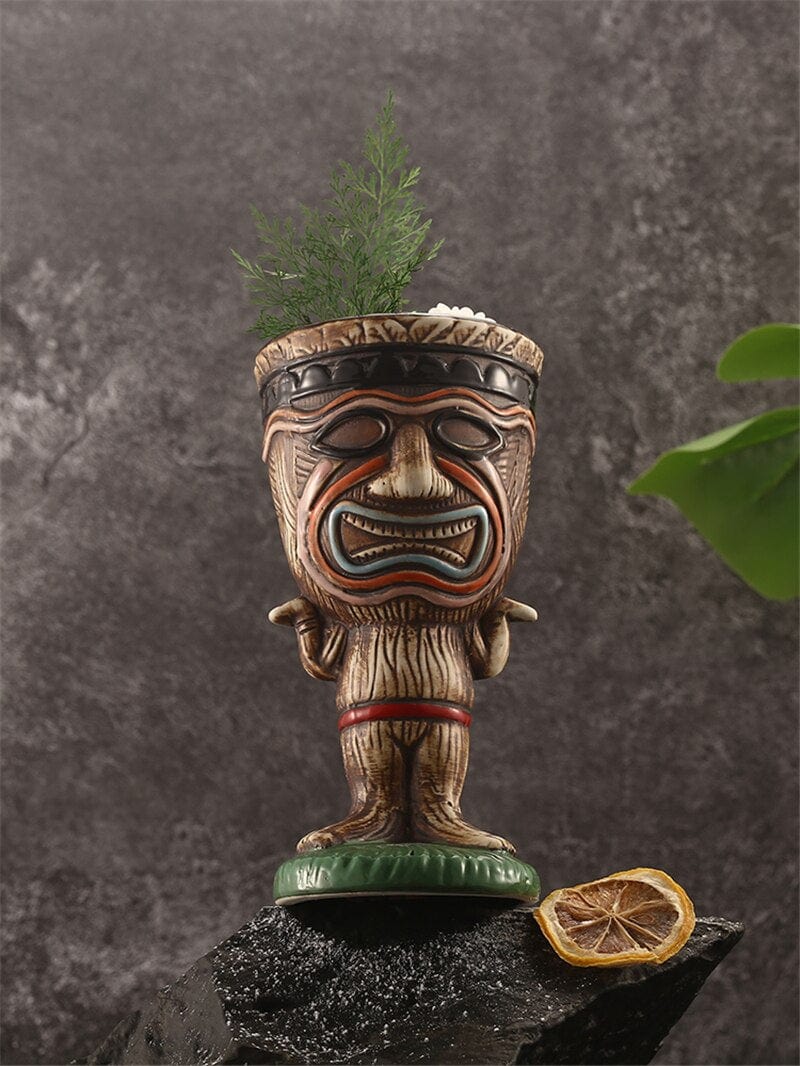 260ml Ceramic Tiki Mug Barware - east2cart.uk