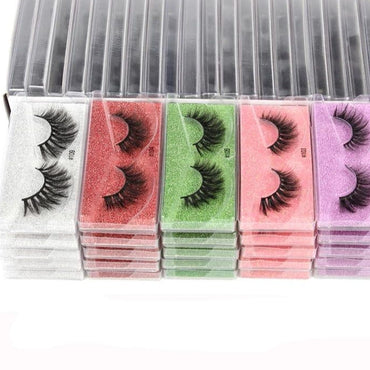 Wholesale Mink Eyelashes 10/30/50/100pcs 3d Mink Lashes Natural false Eyelashes messy fake Eyelashes Makeup False Lashes In Bulk - east2cart.uk