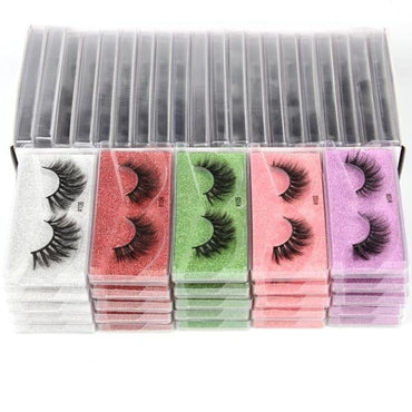 Wholesale Mink Eyelashes 10/30/50/100pcs 3d Mink Lashes Natural false Eyelashes messy fake Eyelashes Makeup False Lashes In Bulk - east2cart.uk