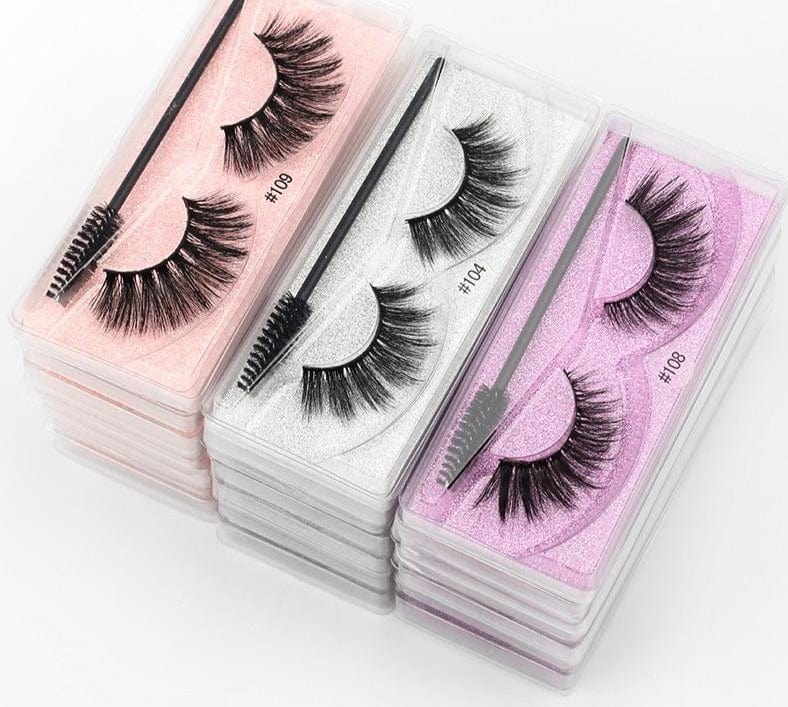 YSDO Eyelash Wholesale 5/10/20/50/100 Pairs 3D Mink Lashes Natural False Eye Lashes Wholesale Mink Eyelashes Makeup Fake Lashes - east2cart.uk