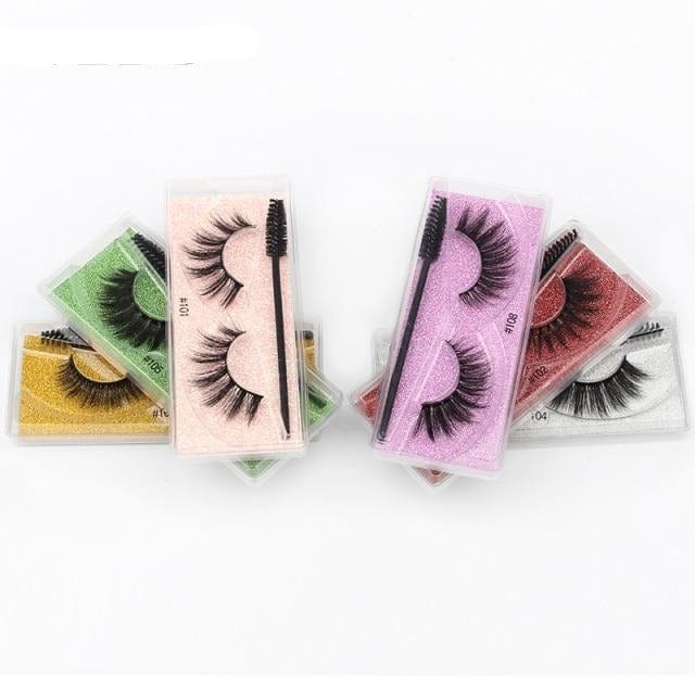 YSDO Eyelash Wholesale 5/10/20/50/100 Pairs 3D Mink Lashes Natural False Eye Lashes Wholesale Mink Eyelashes Makeup Fake Lashes - east2cart.uk