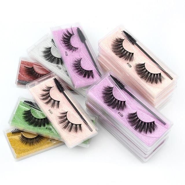 YSDO Eyelash Wholesale 5/10/20/50/100 Pairs 3D Mink Lashes Natural False Eye Lashes Wholesale Mink Eyelashes Makeup Fake Lashes - east2cart.uk