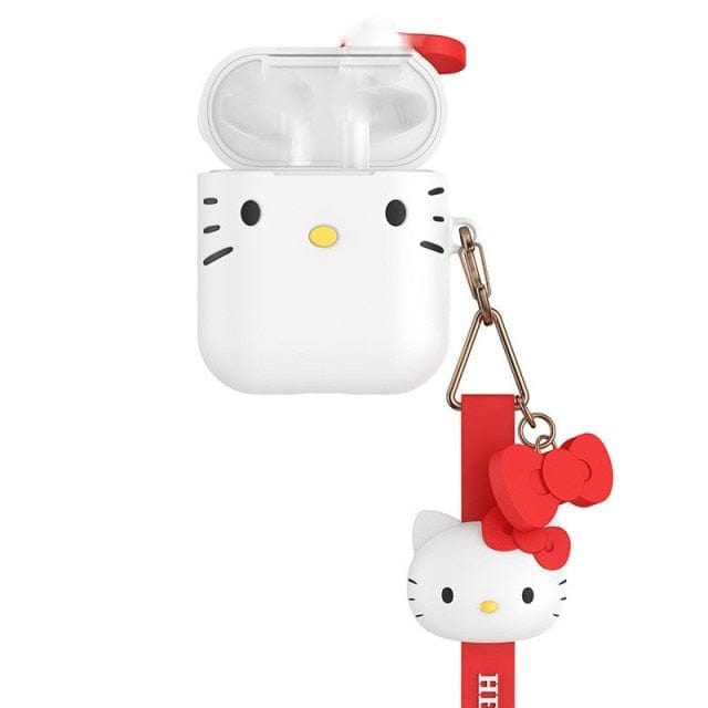 Hello Kitty Case for Airpods with Anti-Lost Rope