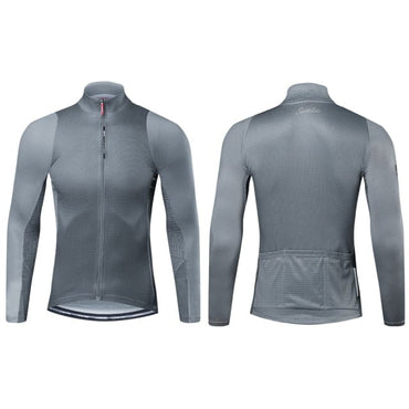 Santic Cycling Jersey Men's Long Sleeve Tops Mountain Bike Shirts Bicycle Jacket with Pockets Outdoor Sports Clothing Asian Size - east2cart.uk