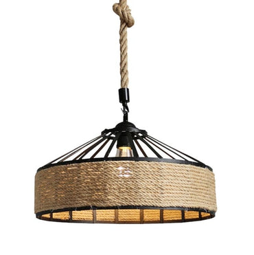 Vintage Hemp Rope Ceiling Lamp