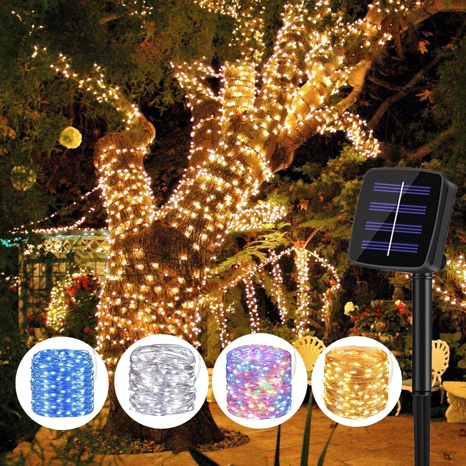 LED Solar Powered String Lights