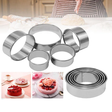 5Pcs/Set Stainless Steel Pastry Dough Molds