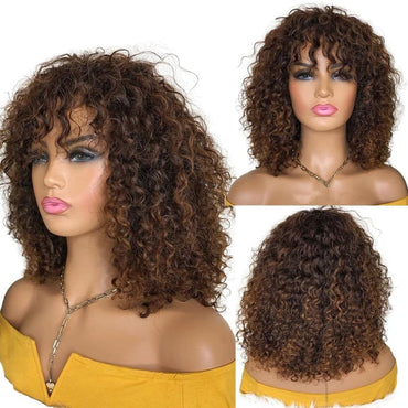 Deep Wave Glueless Human Hair Wig - east2cart.uk