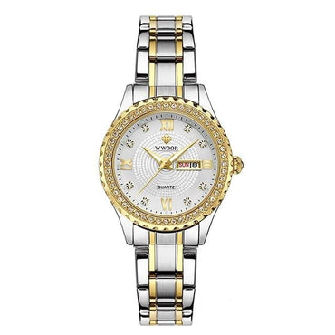 WWOOR Women Watches Brand Luxury Diamond Dress Quartz Ladies Wrist Watch Stainless Steel Watches Bracelets For Female Gift Clock - east2cart.uk