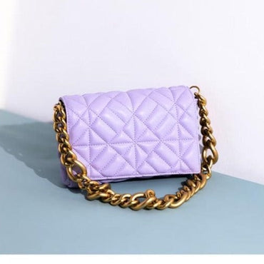 Thick Chain Quilted Shoulder Bag - east2cart.uk