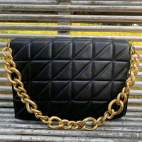 Thick Chain Quilted Shoulder Bag - east2cart.uk