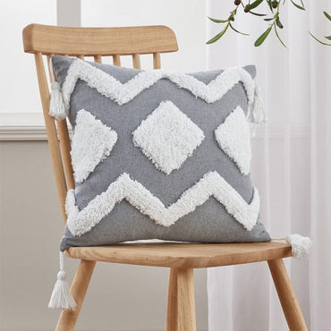 Tassel Linen Cushion Covers for Living Room Nordic Decorative Luxury Pillow Cover for Bed Sofa Home Decor Tuft Pillowcase  40x40 - east2cart.uk