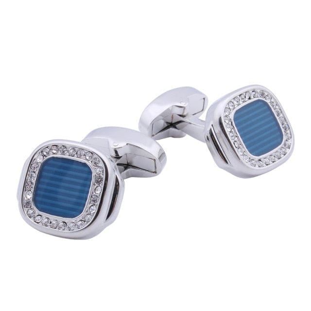 Rose Gold Crystal Cufflinks - east2cart.uk