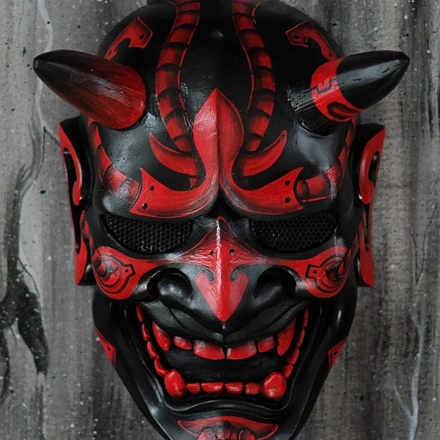 Halloween Latex Samurai Face Mask