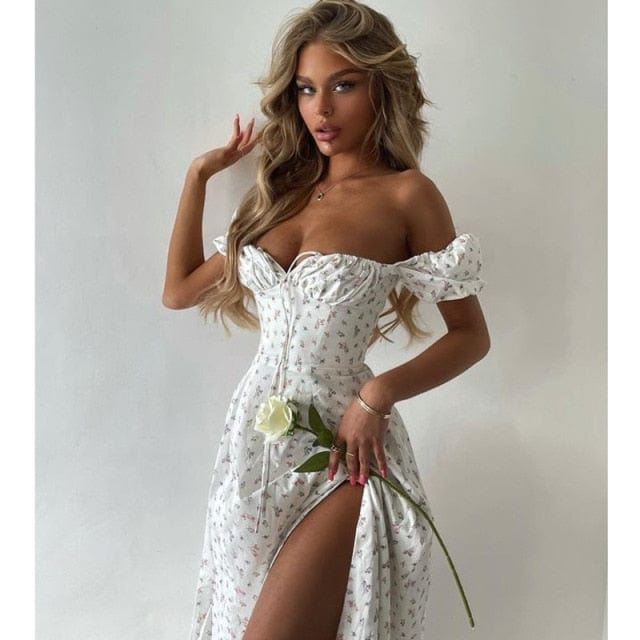 Elegant Ruffles Boho Dress - east2cart.uk