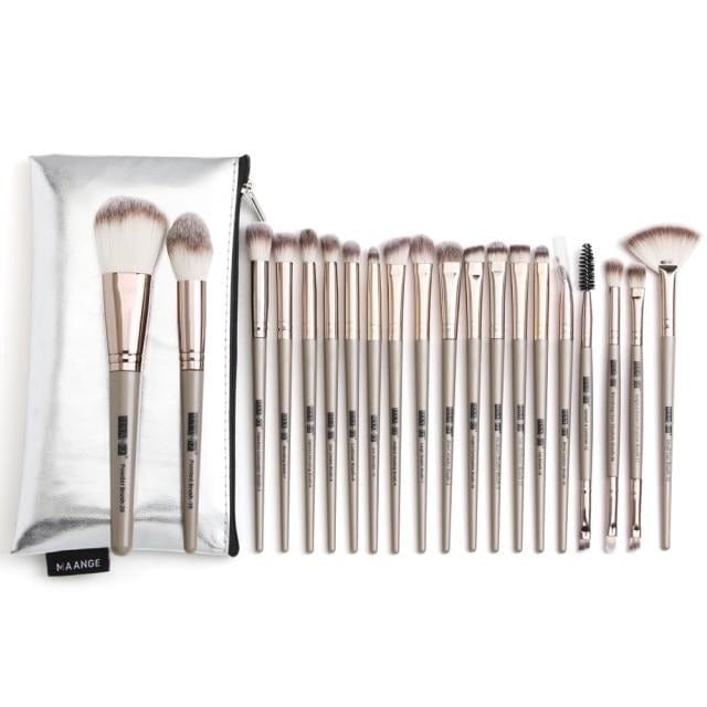 MAANGE 6pcs-20pcs Makeup Brushes Set Professional with Natural Hair Foundation Powder Eyeshadow Make Up Brush Blush - east2cart.uk