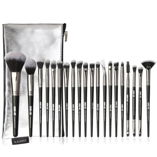 MAANGE 6pcs-20pcs Makeup Brushes Set Professional with Natural Hair Foundation Powder Eyeshadow Make Up Brush Blush - east2cart.uk