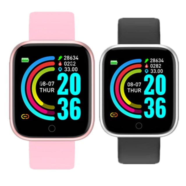 Smart Watch 2020 2021 Y68 D20 Fitness Bracelet Heart Rate Monitor Blood Pressure Bluetooth Watch for Android Phone Watch - east2cart.uk