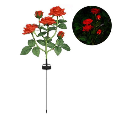 LED Solar Simulation Rose Flower Lighting