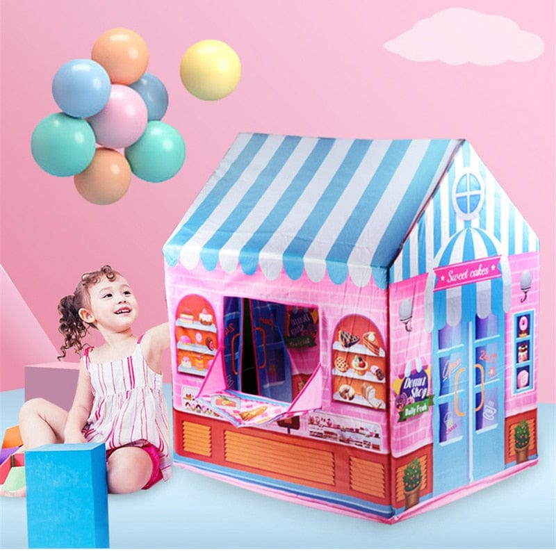 Kids Foldable Game House Play Tent - east2cart.uk