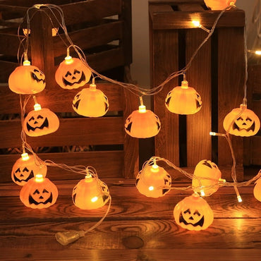 Halloween Pumpkin Skull LED String Lights