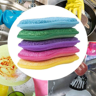 Non-Scratch Microfiber Sponge Brush