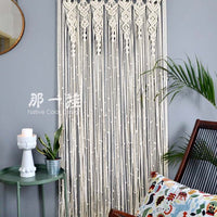 Wall Hanging Curtain Boho Door Window Hanging Curtain Woven Tapestry Wall Decor Home Ornament for Apartment Bedroom Living Room - east2cart.uk
