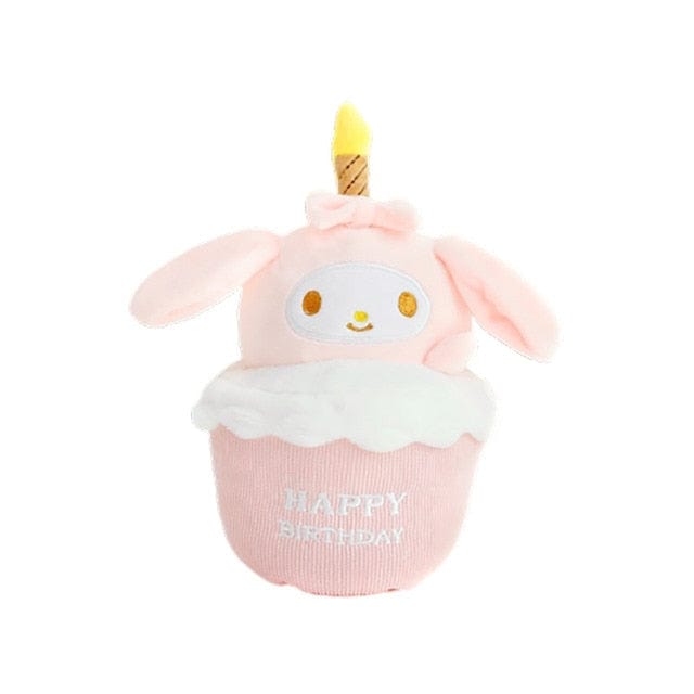 Happy Birthday Cake with Candles Children's Plush Doll