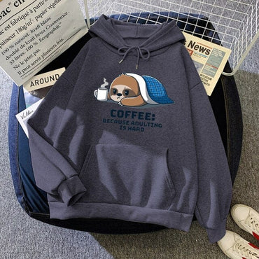 Sleeping Sloth Print Men Casual Sweatshirts