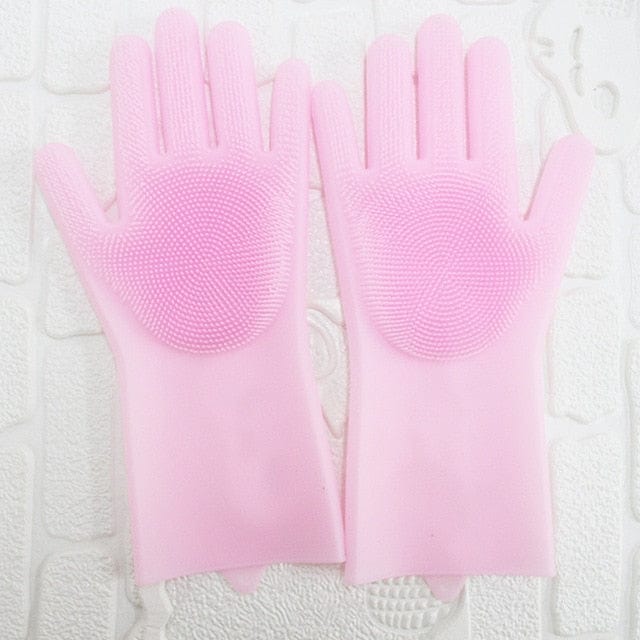 2pcs Magic Silicone Dish Washing Gloves - east2cart.uk