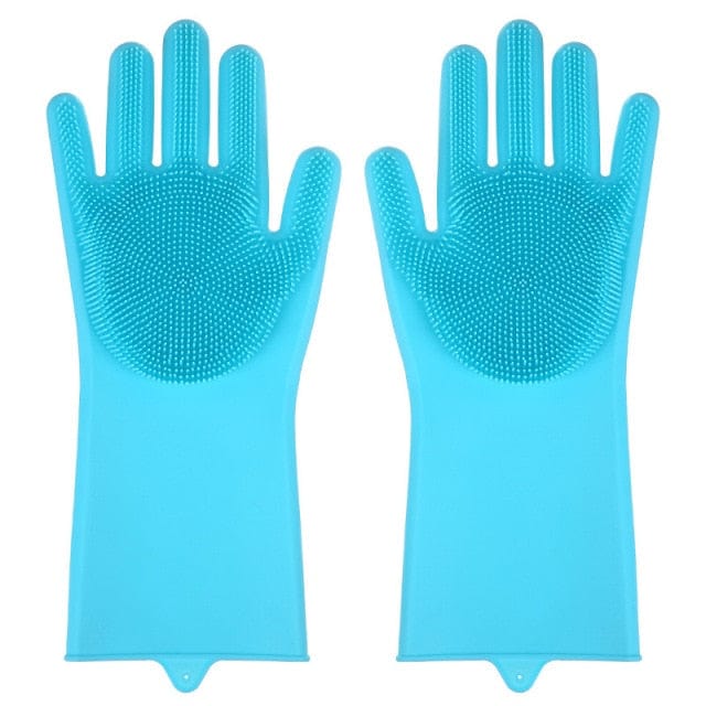 2pcs Magic Silicone Dish Washing Gloves - east2cart.uk