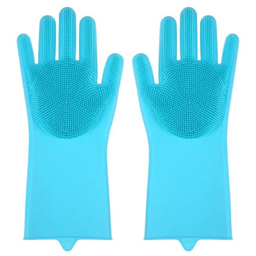 2pcs Magic Silicone Dish Washing Gloves - east2cart.uk