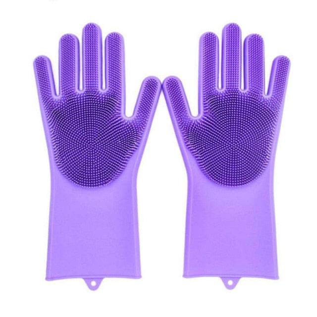 2pcs Magic Silicone Dish Washing Gloves - east2cart.uk