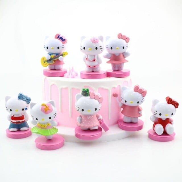 8pcs/set Hello Kitty Anime Cosplay