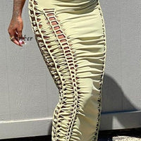 Nibber Summer Solid Color Skirt - east2cart.uk