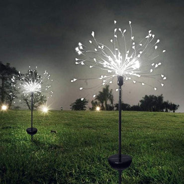 1/2pcs Solar LED Fireworks Decoration Lamp