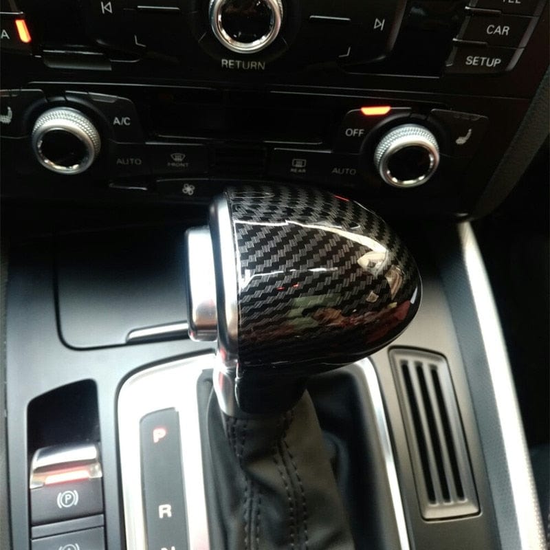 Gearshift Frame Cover Carbon Fiber Sticker For Audi