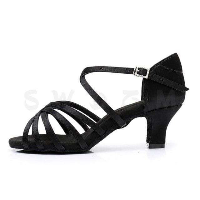 SWDZM Dance Shoes For Women Dancing Girls Ladies Modern Jazz Flamenco Dancing Shoes Dance-Shoe Silk Satin Salsa Practice Sandals - east2cart.uk