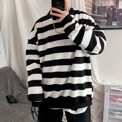 Classic Striped Hip Hop Sweatshirt